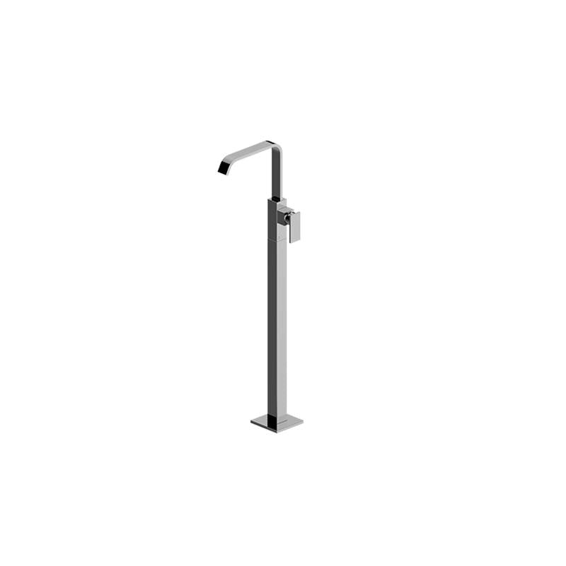 Graff - Immersion Floor-Mounted Vessel Filler (Rough and Trim) - Steelnox Satin Nickel