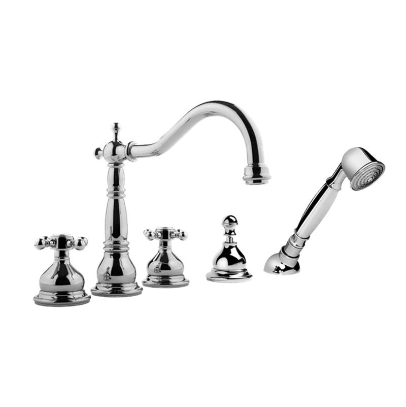 Graff - Adley Roman Tub Set - Steelnox Satin Nickel