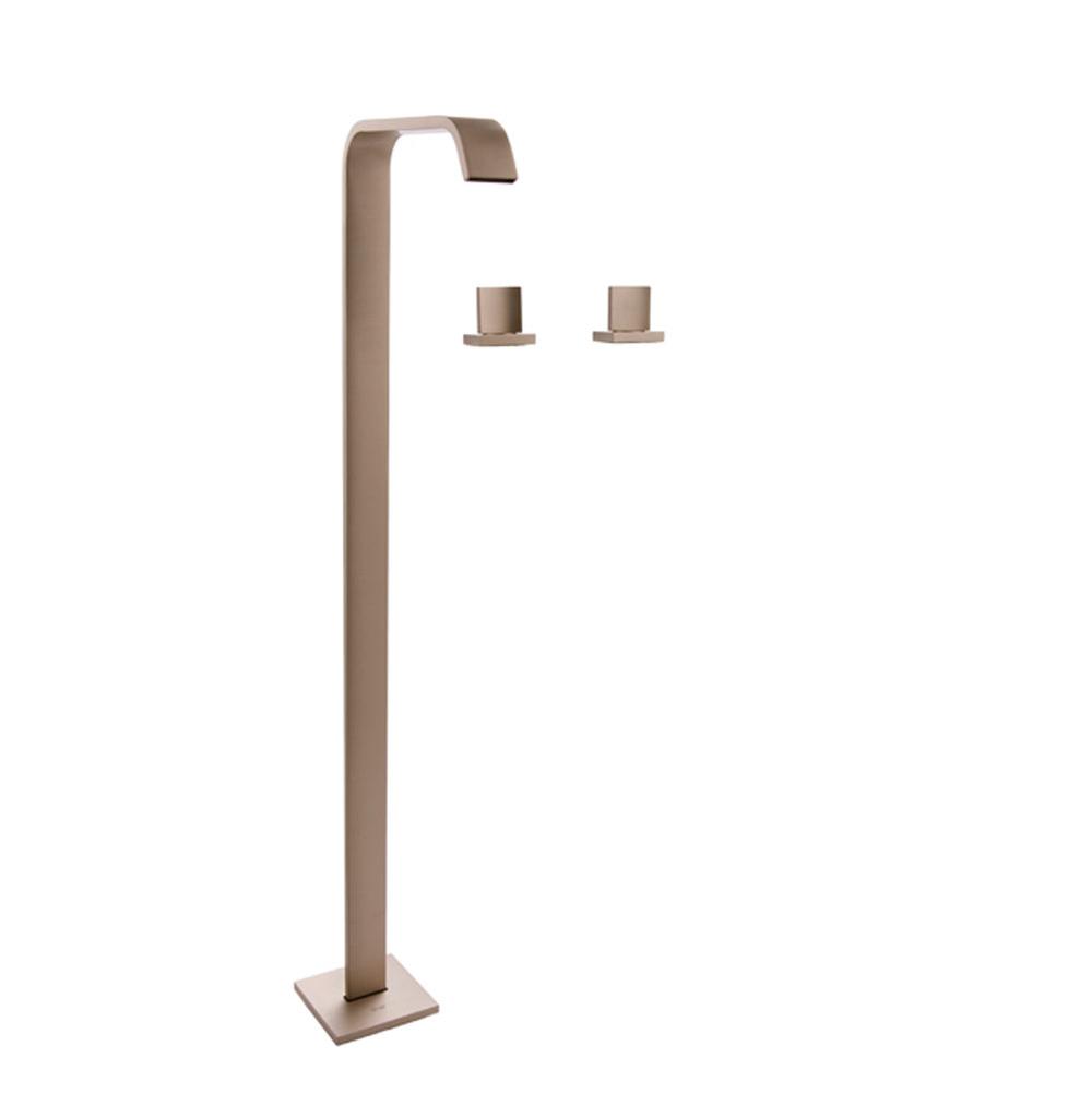 Graff - Targa Floor-Mounted Tub Filler - Steelnox Satin Nickel