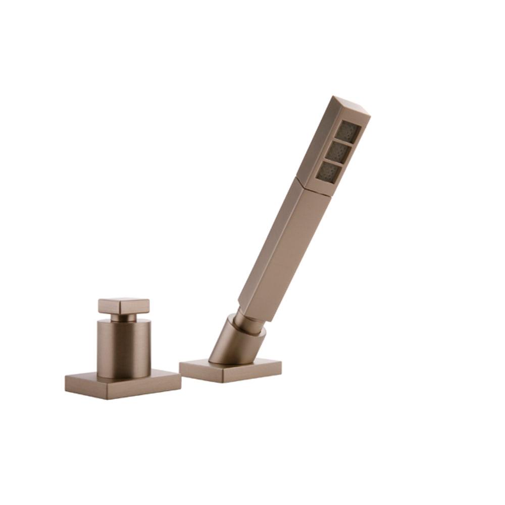 Graff - Targa Deck-Mounted Handshower & Diverter Set - Steelnox Satin Nickel