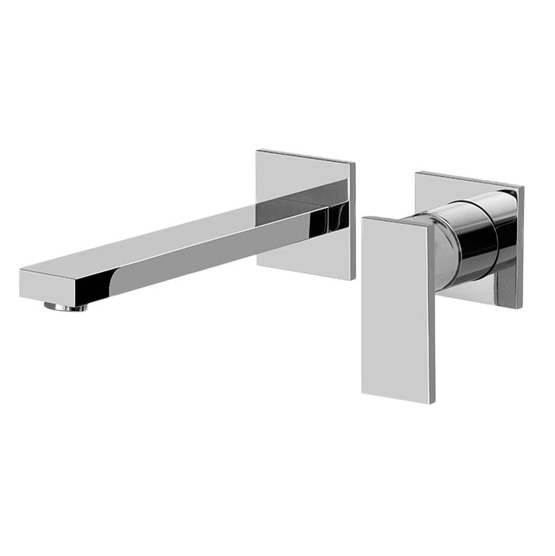 Graff - Solar Wall-Mounted Lavatory Faucet w/Single Handle (Trim) - Warm Bronze Pvd