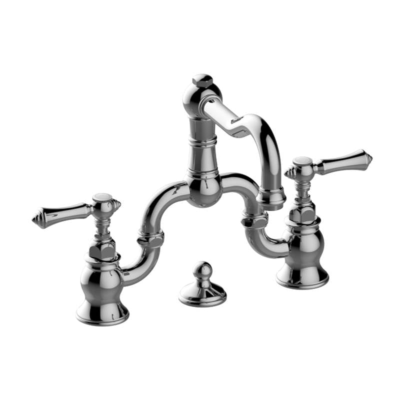 Graff - Adley Widespread Bridge Lavatory Faucet - Architectural White