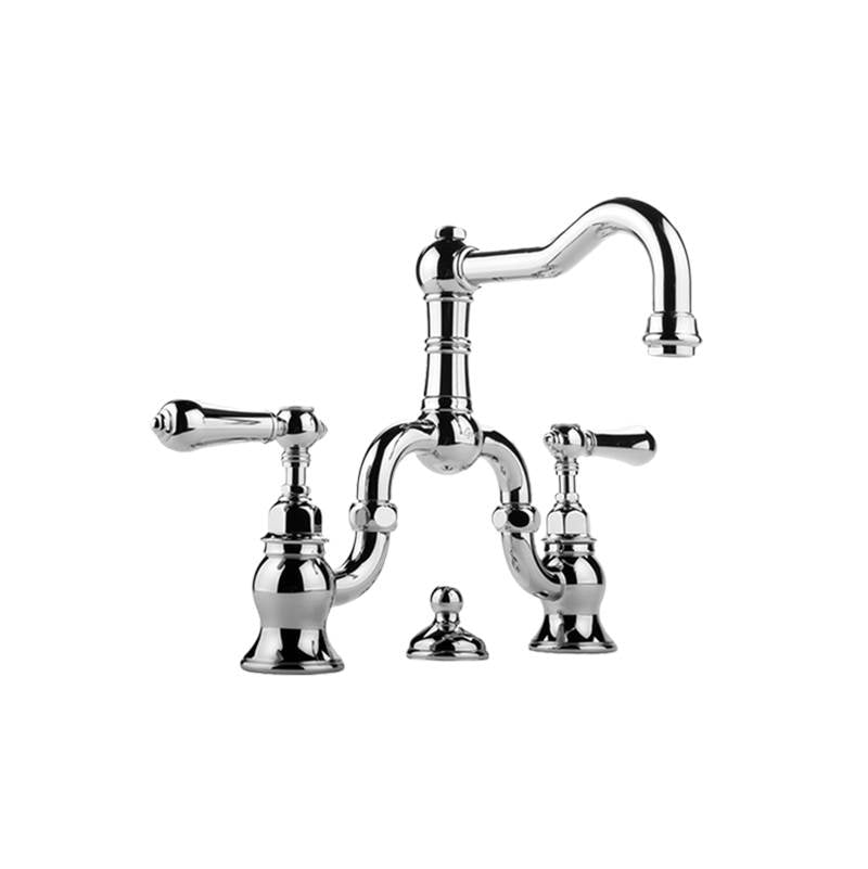 Graff - Adley Widespread Bridge Lavatory Faucet - 24K Gold Plated