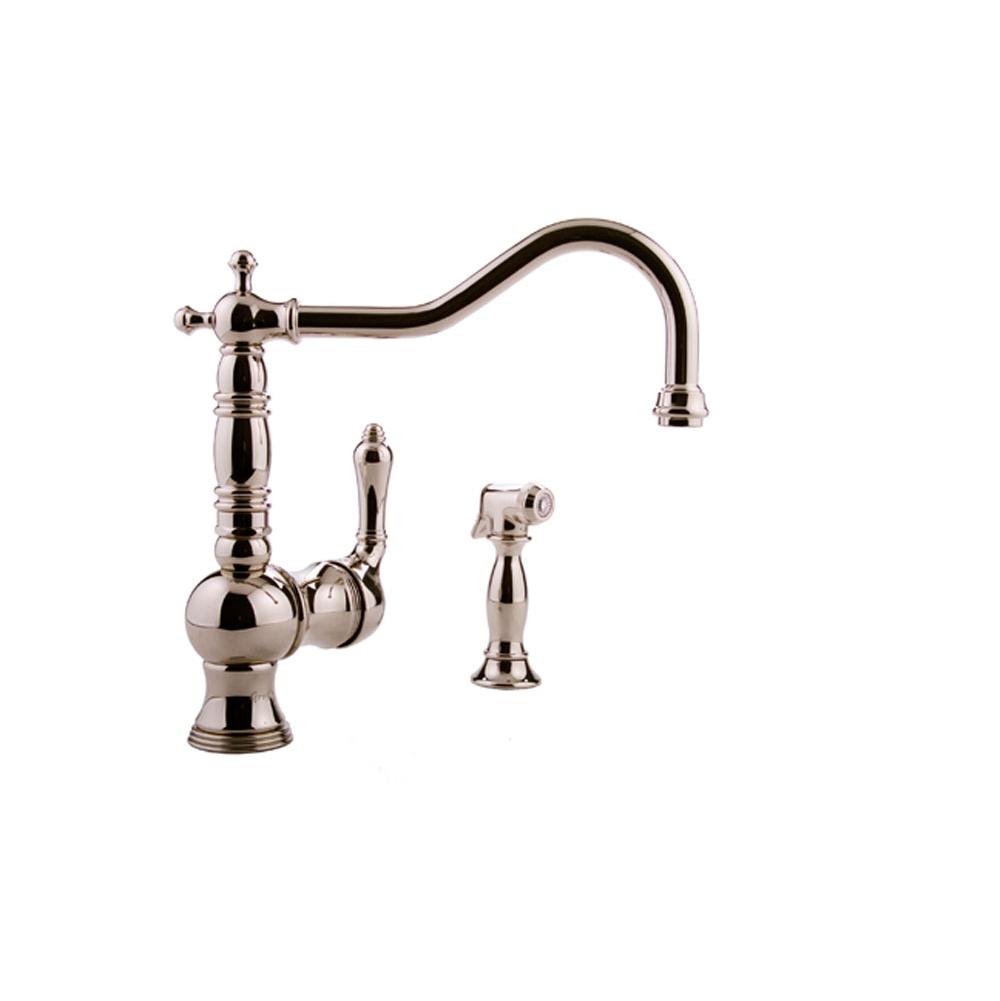 Graff - Kitchen Faucet with Side Spray - Polished Nickel