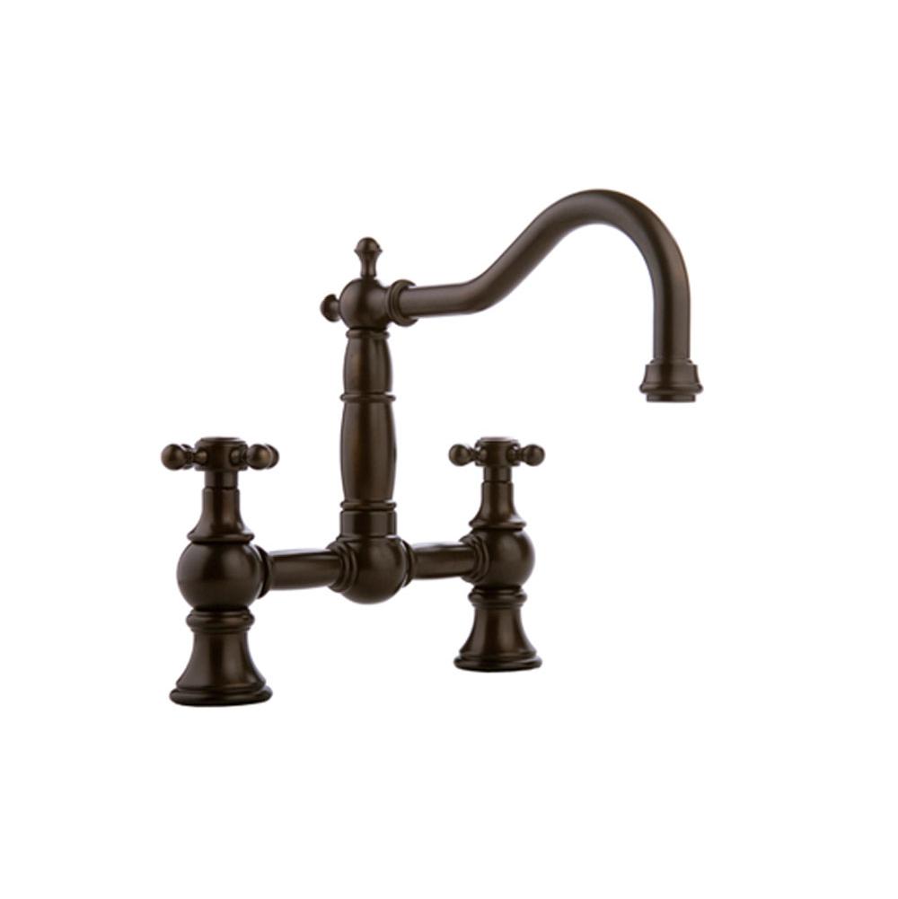 Graff - Bridge Kitchen Faucet - Vintage Brushed Brass