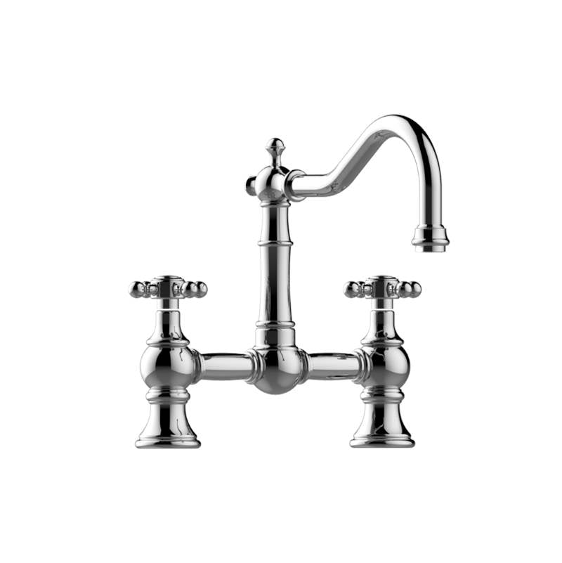 Graff - Bridge Kitchen Faucet - Unfinished Brushed Brass