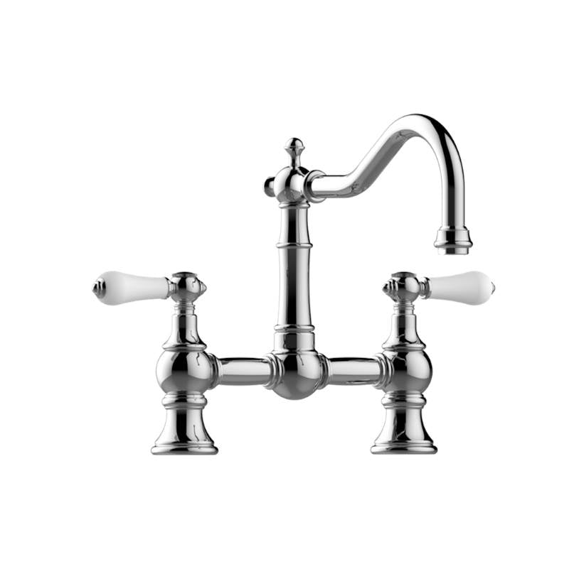 Graff - Bridge Kitchen Faucet - Unfinished Brushed Brass