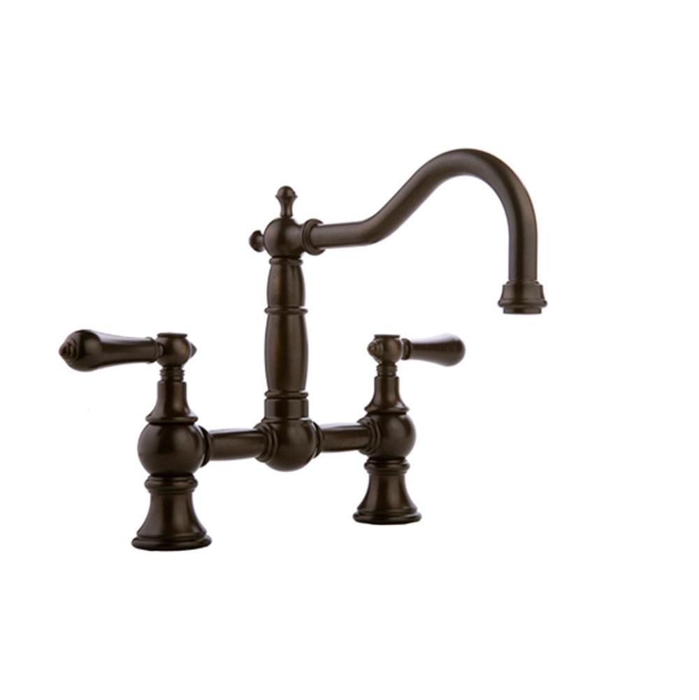 Graff - Bridge Kitchen Faucet - Vintage Brushed Brass