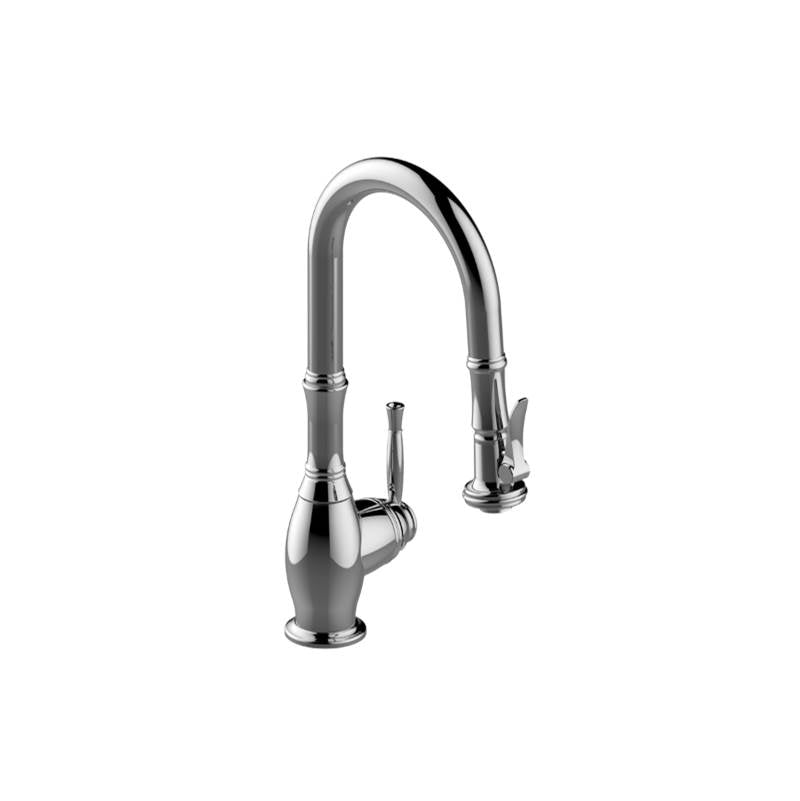 Graff - Pull-Down Bar/Prep Faucet with Chef's Pro Sprayer - Architectural White