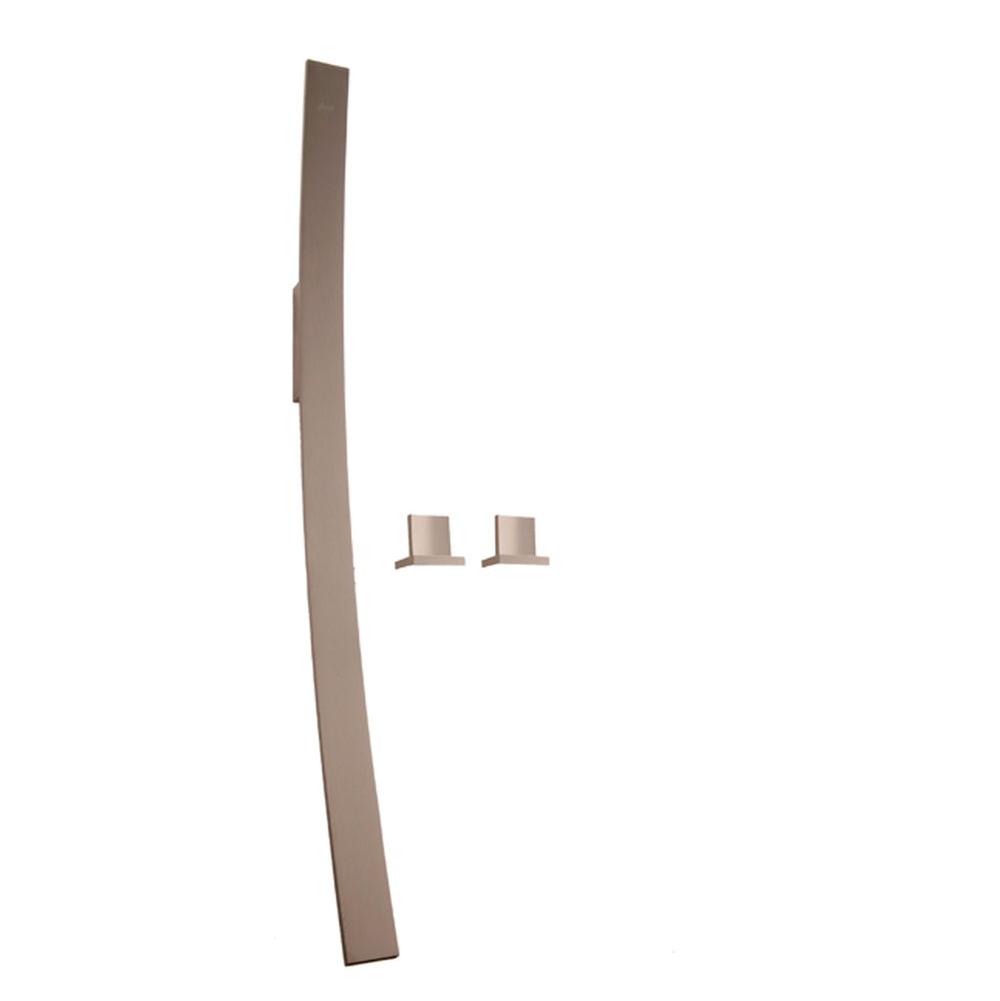 Graff - Luna Wall-Mounted Lavatory/Vessel Filler w/Deck-Mounted Handles - Steelnox Satin Nickel