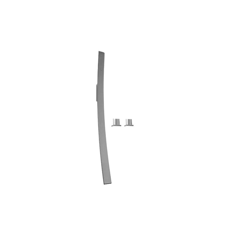 Graff - Luna Wall-Mounted Tub Filler w/Deck-Mounted Handles & Handshower Set - Architectural White
