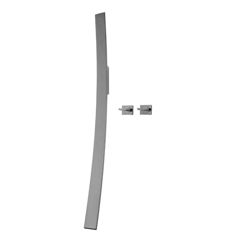Graff - Luna Wall-Mounted Tub Filler w/Wall-Mounted Handles - Polished Chrome