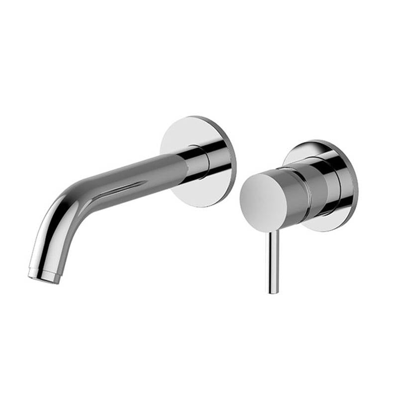 Graff - M.E. Wall-Mounted Lavatory Faucet w/Single Handle (Trim) - Warm Bronze Pvd