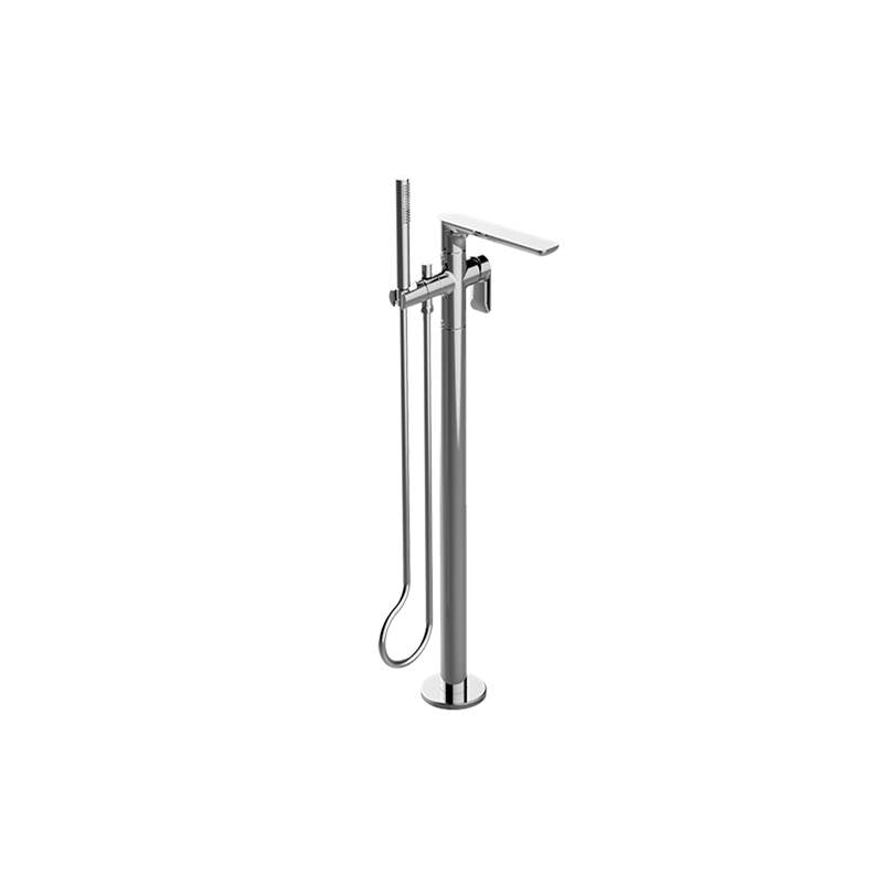 Graff - Sento Floor-Mounted Tub Filler - Warm Bronze Pvd