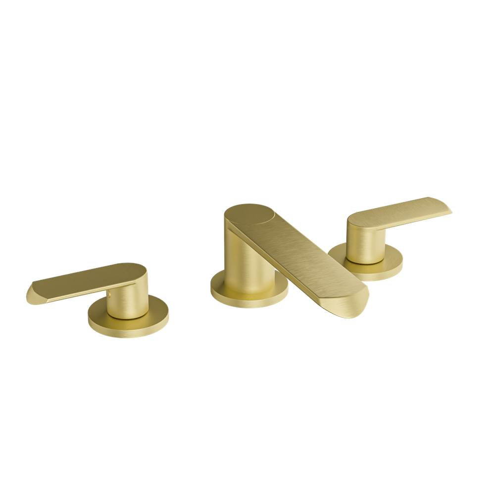 Graff - Phase Widespread Lavatory Faucet - Brushed Brass PVD