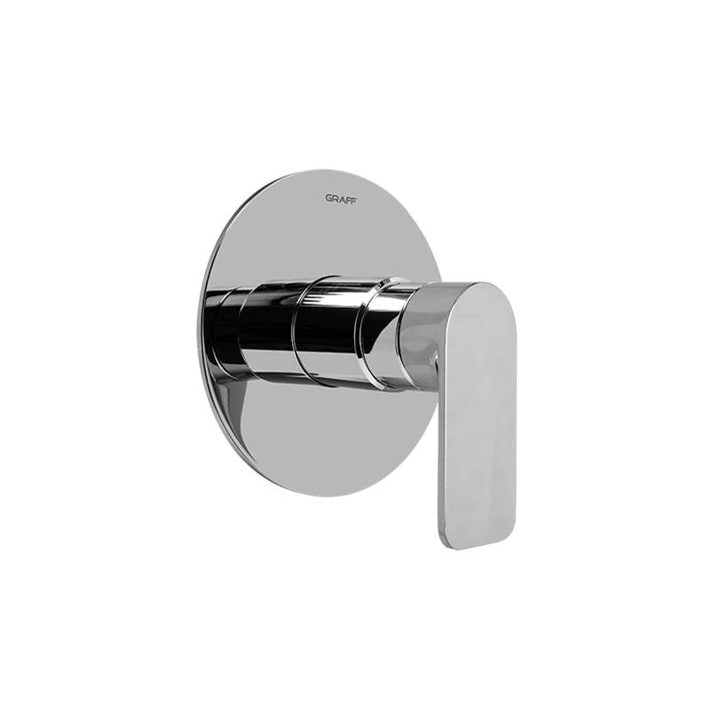 Graff - Sento Pressure Balancing Valve Trim with Handle (Trim) - Architectural White