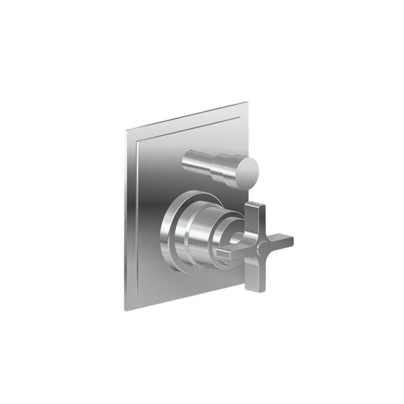 Graff - Finezza UNO/Finezza DUE Pressure Balancing Valve Trim with Handle and Diverter (Trim) - Architectural White