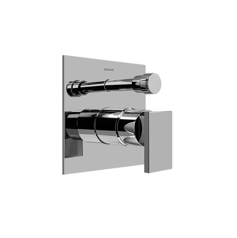 Graff - Solar Pressure Balancing Valve Trim with Handle and Diverter (Trim) - Architectural White