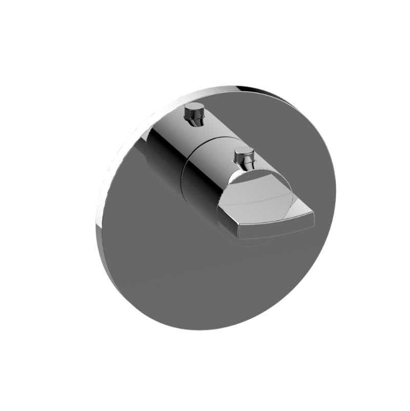 Graff - Sade/Targa Round M-Series Thermostatic Valve Trim Plate with Handle - Architectural White