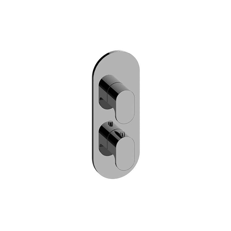 Graff - Ametis Round M-Series Valve Trim with Two Handles - Warm Bronze Pvd