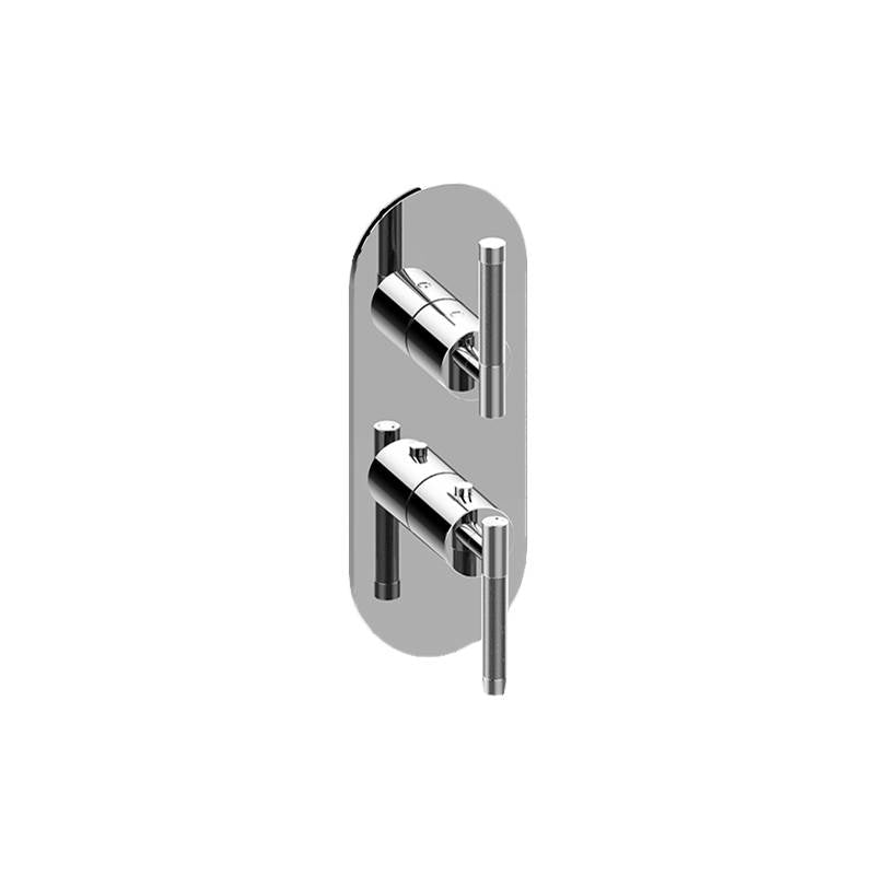 Graff - Harley Round M-Series Valve Trim with Two Handles - Architectural Black