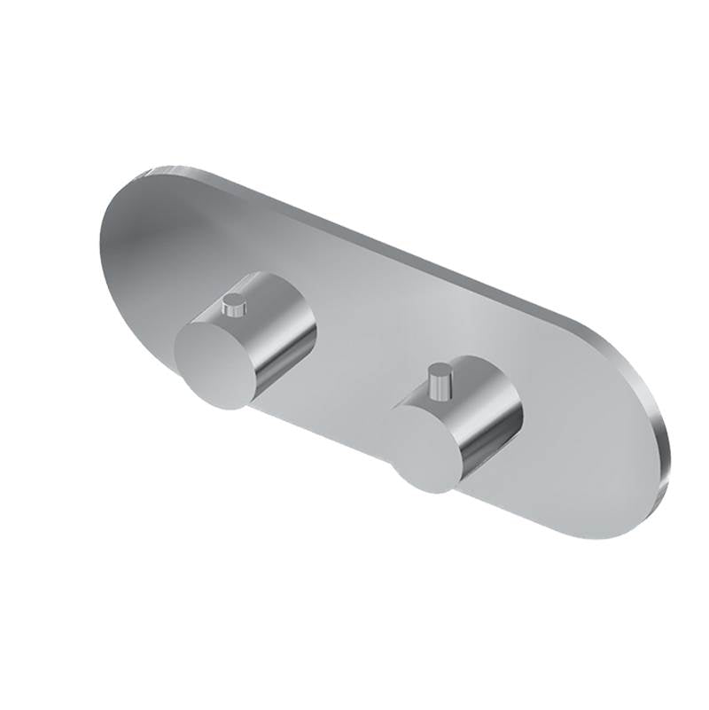 Graff - M.E. Round M-Series Valve Trim with Two Handles (Horizontal Orientation) - Architectural White