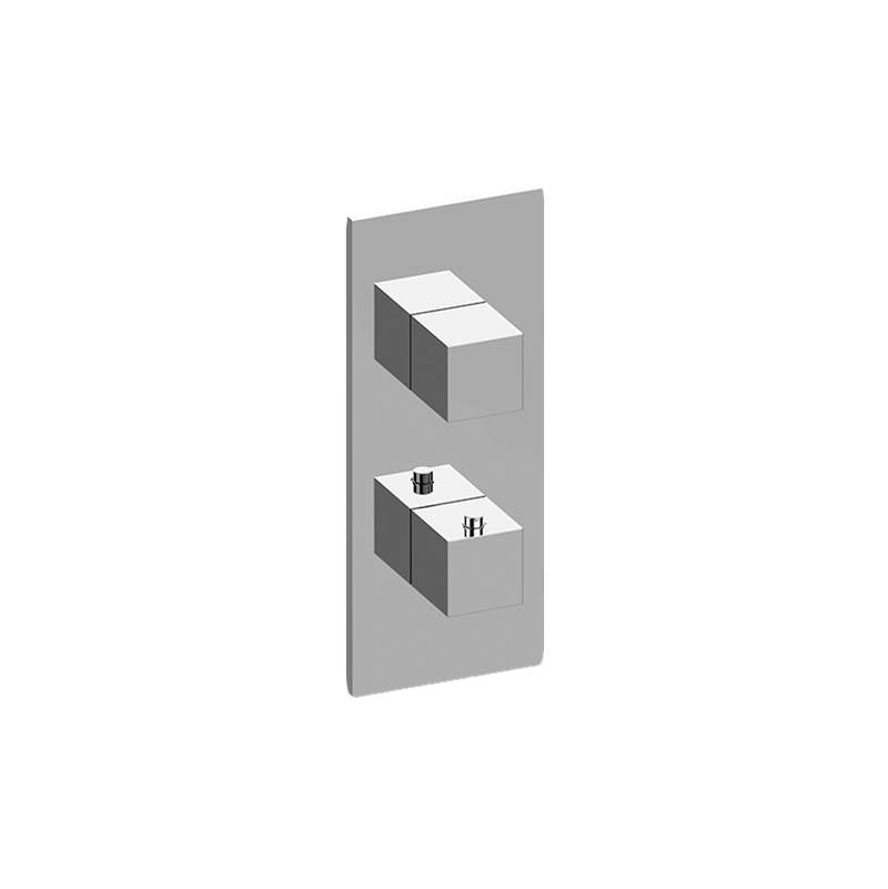 Graff - Incanto Square M-Series Valve Trim with Two Handles - Architectural White