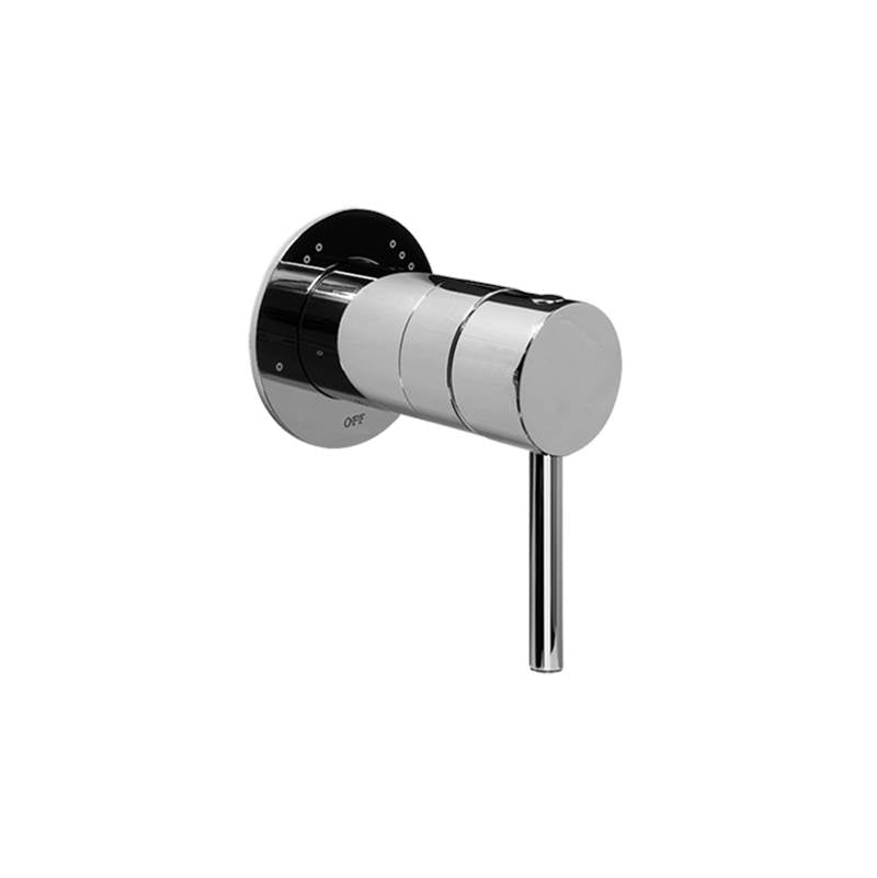 Graff - M.E. Round Trim Plate with Handle - Architectural White