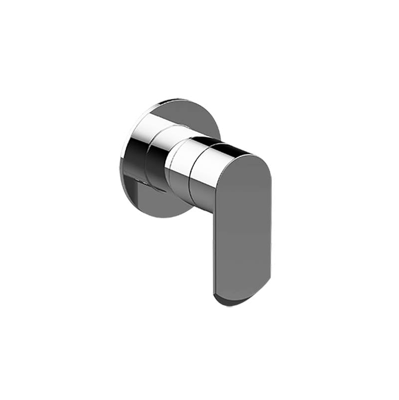 Graff - Phase Round Trim Plate with Handle - Architectural White