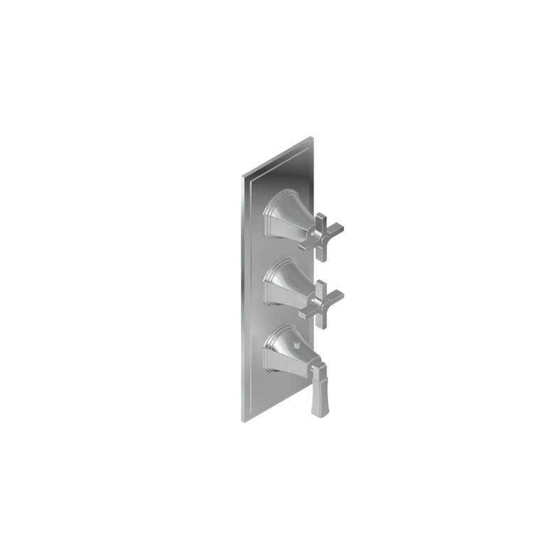 Graff - Finezza UNO M-Series Valve Trim with Three Handles - Architectural White