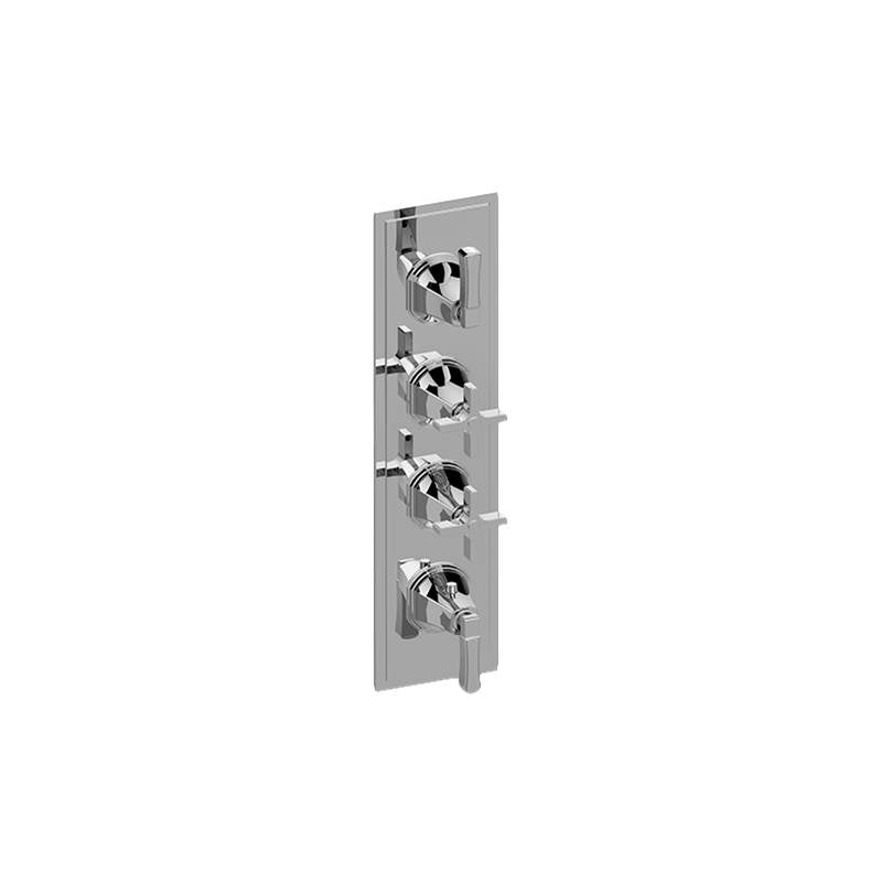 Graff - Finezza UNO M-Series Valve Trim with Four Handles - Warm Bronze Pvd