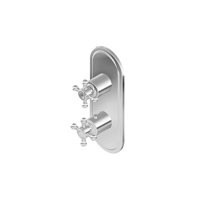Graff - Adley Traditional M-Series Valve Trim with Two Handles - Vintage Brushed Brass