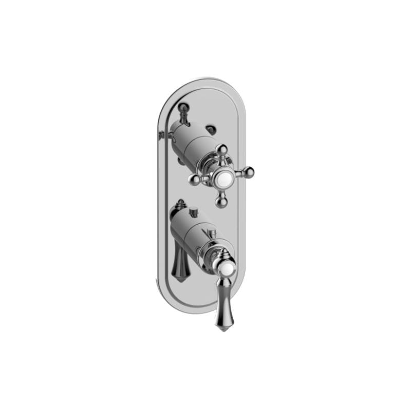 Graff - Adley Traditional M-Series Valve Trim with Two Handles - Architectural White