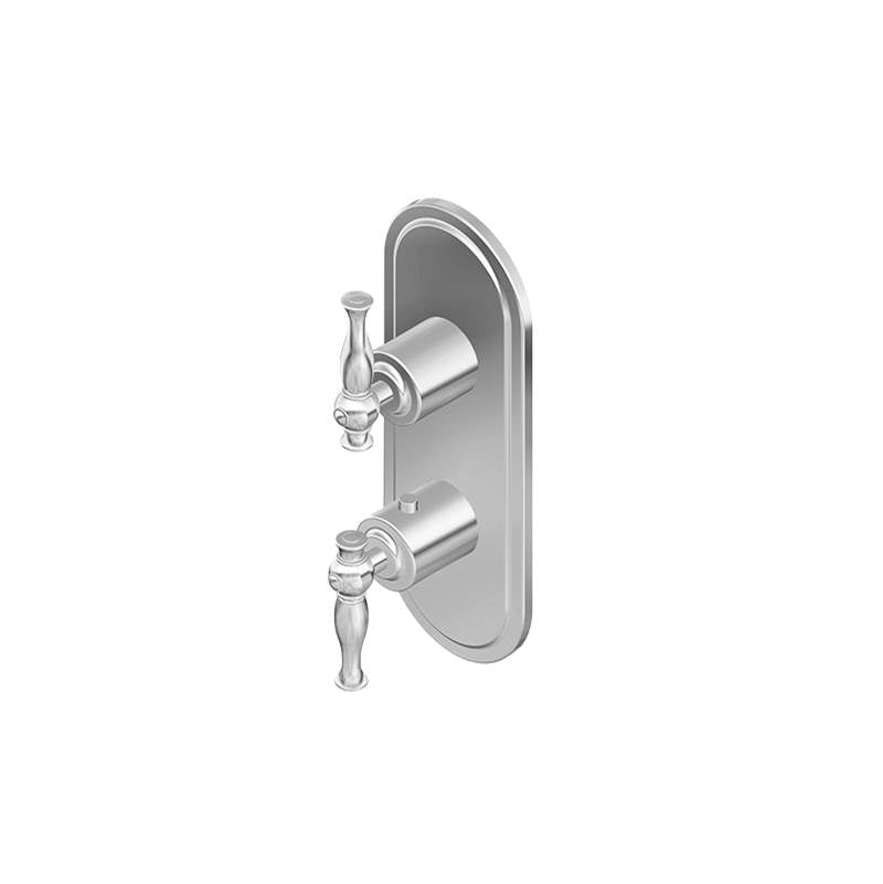 Graff - Lauren Traditional M-Series Valve Trim with Two Handles - Steelnox Satin Nickel