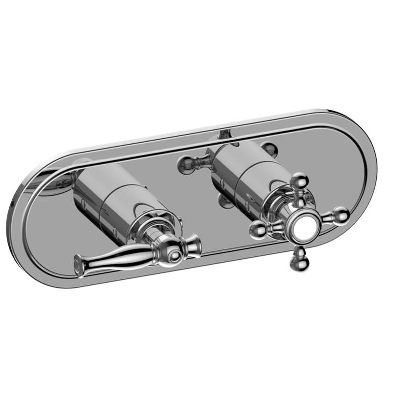 Graff - Lauren Traditional M-Series Valve Trim with Two Handles (Horizontal Orientation) - Architectural White
