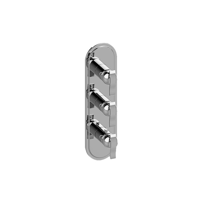 Graff - Bali Traditional M-Series Valve Trim with Three Handles - Architectural White