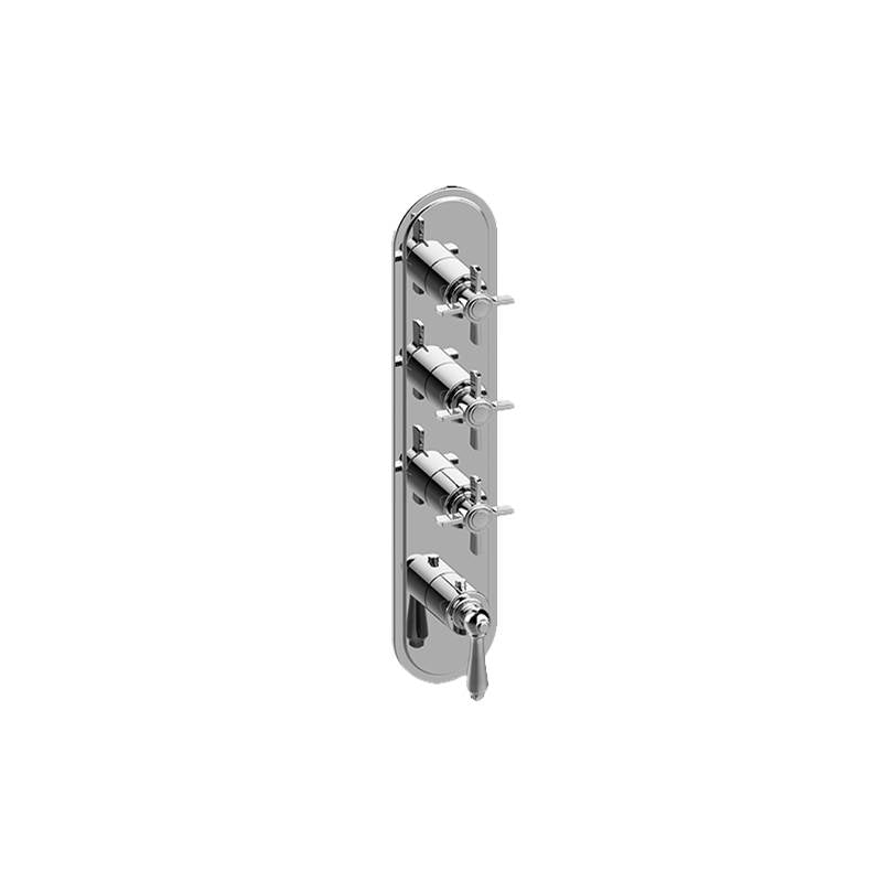 Graff - Camden Traditional M-Series Valve Trim with Four Handles - Warm Bronze Pvd
