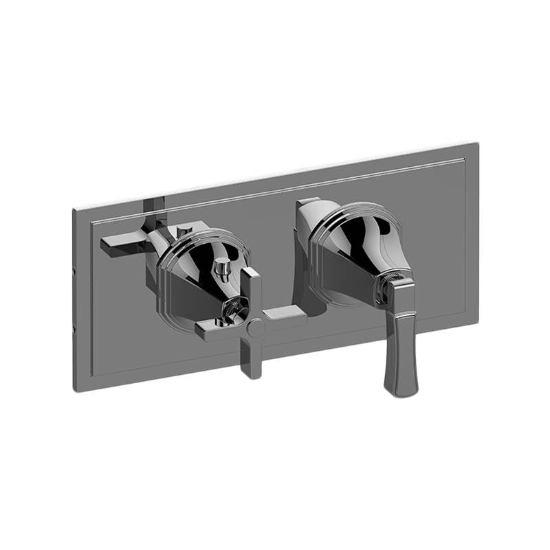 Graff - Finezza UNO M-Series Valve Trim with Two Handles (Horizontal Orientation) - Architectural White