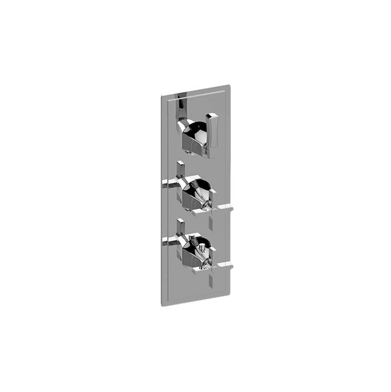 Graff - Finezza DUE Finezza DUE, Vignola M-Series Valve Trim with Three Handles - Warm Bronze Pvd