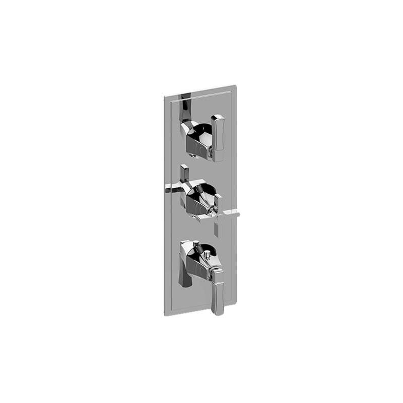 Graff - Finezza DUE Finezza DUE, Vignola M-Series Valve Trim with Three Handles - Warm Bronze Pvd
