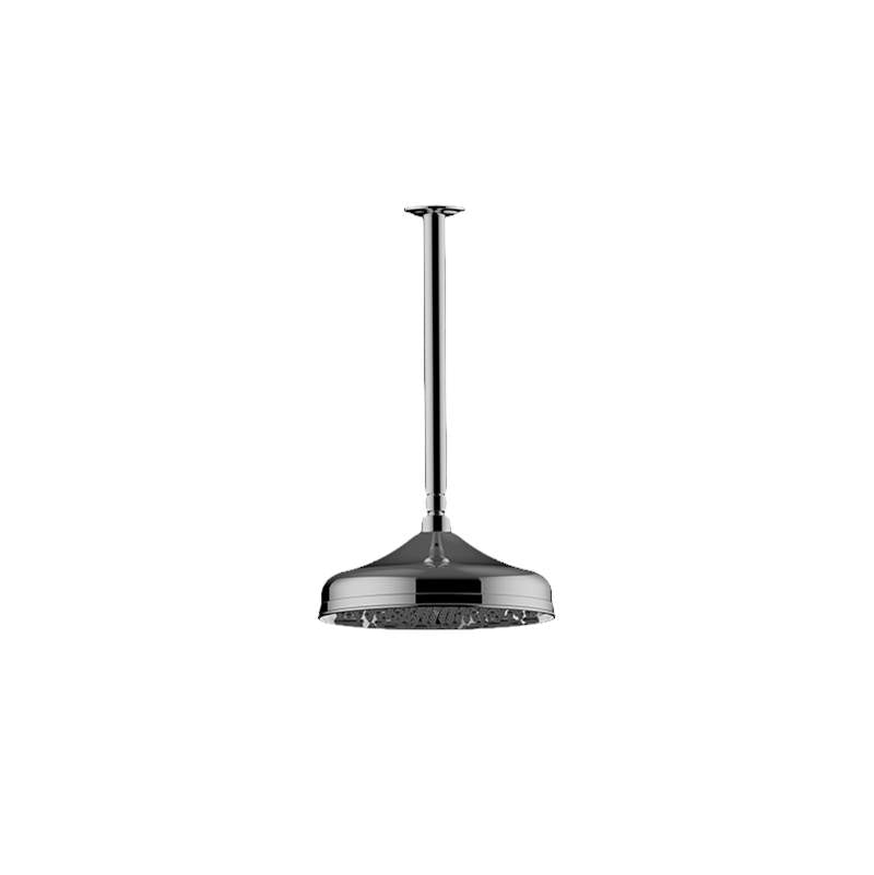 Graff - Various Traditional Showerhead with Ceiling Arm - Architectural White