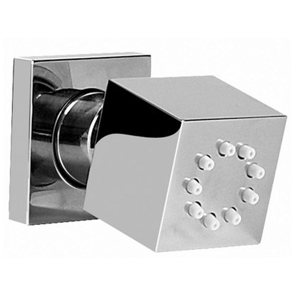 Graff - Various Square body Spray with Solid Brass Swivel Head - Polished Chrome