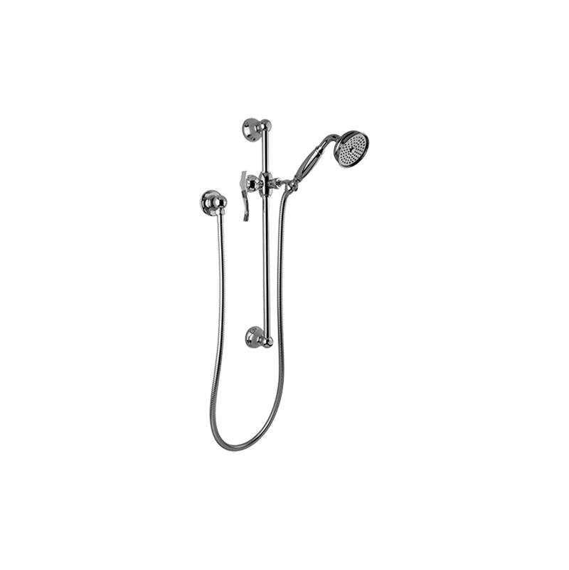Graff - Bali Traditional Handshower w/Wall-Mounted Slide Bar - Architectural White