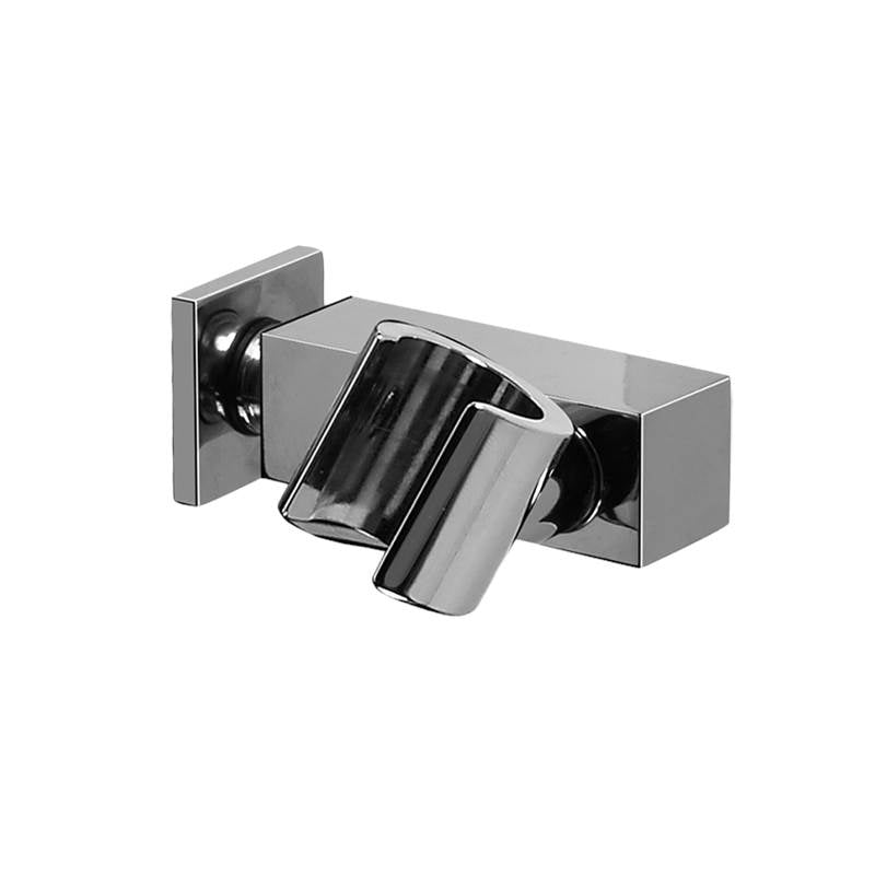 Graff - Various Contemporary Square Wall Bracket for Handshower - Architectural White