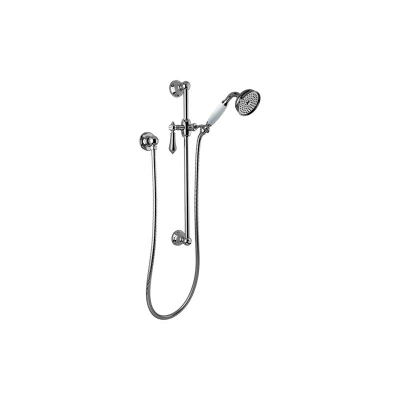 Graff - Adley Traditional Handshower w/Wall-Mounted Slide Bar - Architectural White