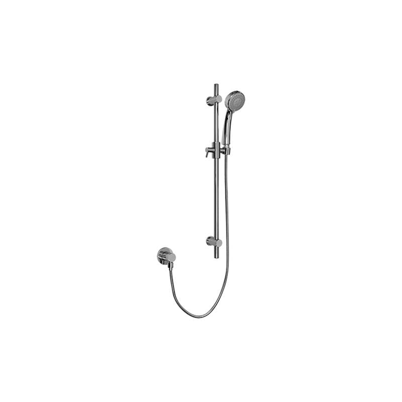 Graff - Various Contemporary Handshower w/Wall-Mounted Slide Bar - Steelnox Satin Nickel