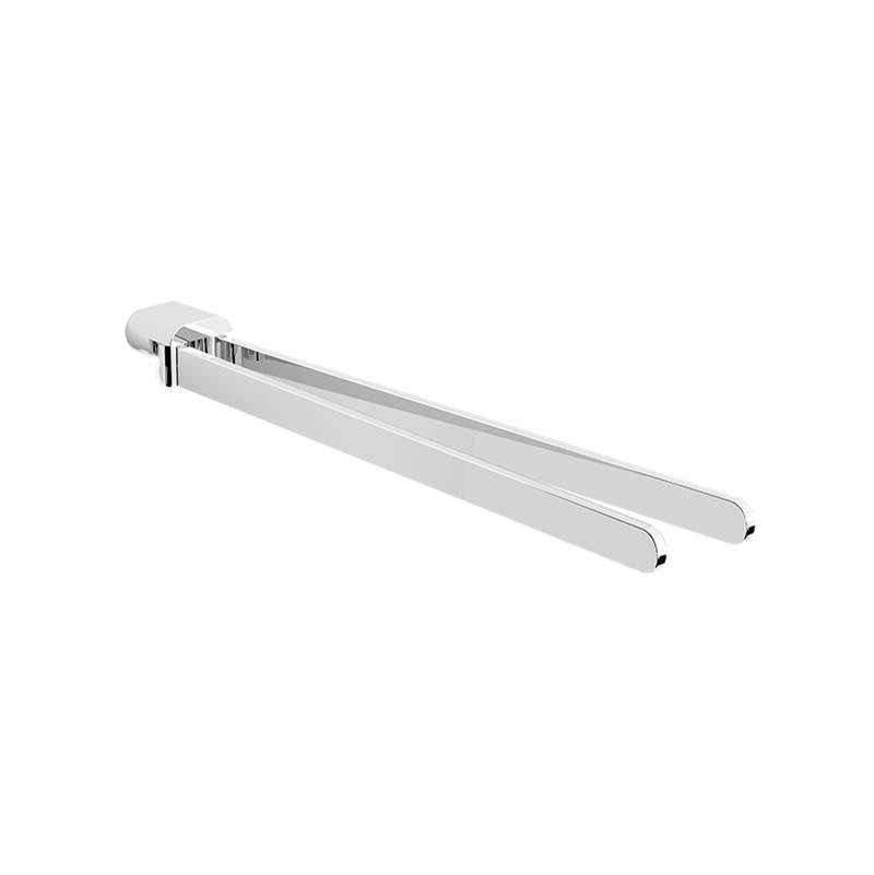 Graff - Phase/Terra Dual Towel Bar - Unfinished Brass