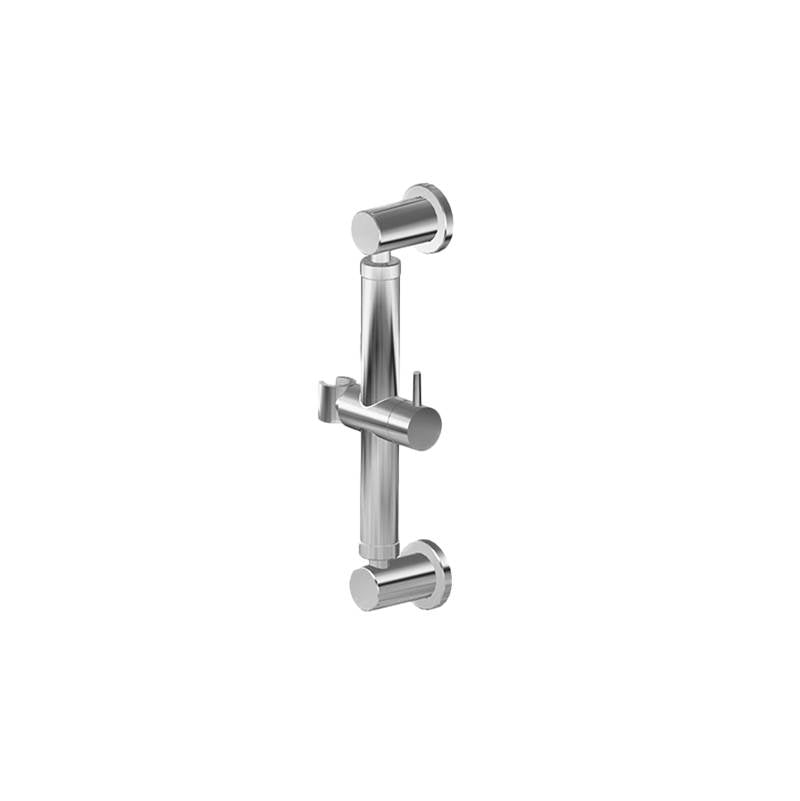 Graff - Round Grab Bar - 12'' w/handshower holder - Unfinished Brass