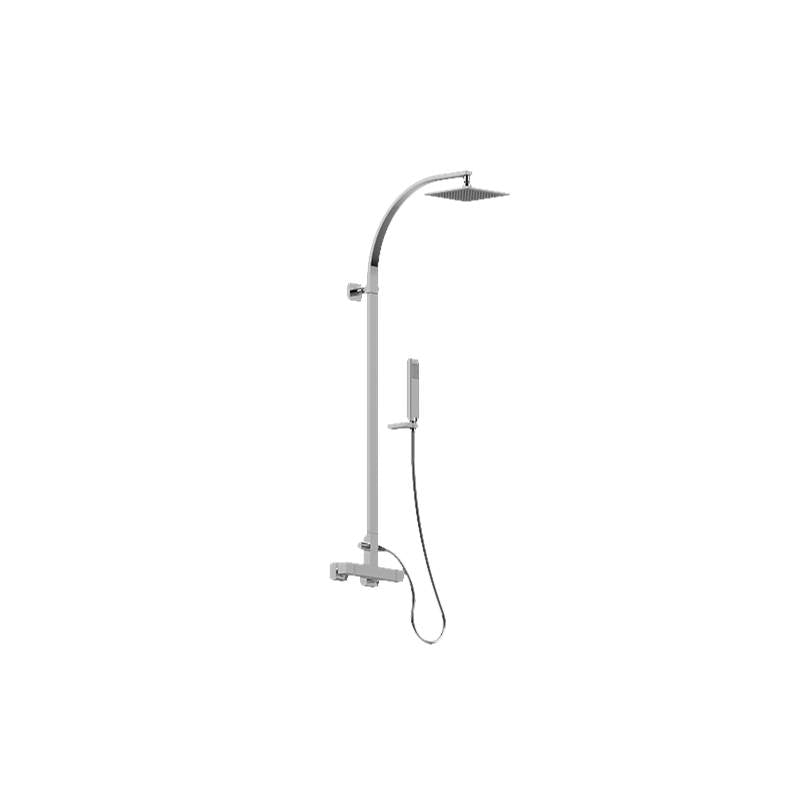 Graff - Various Square Exposed Thermostatic Shower - Architectural White