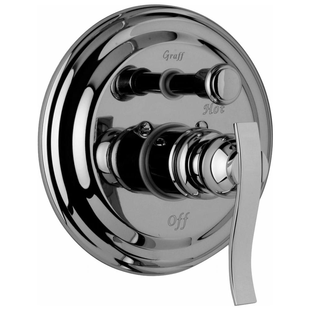 Graff - Bali Pressure Balancing Valve Trim with Handle and Diverter (Trim) - Polished Chrome